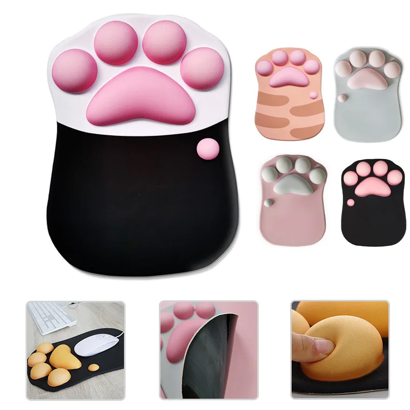 3D Cat Paw Mouse Pad Cute Wrist Rest Support Anime CartoonAnti-Slip Silicone Gel Mice Mat Mousepad PC Gaming Computer Mouse Pad
3D Cat Paw Mouse Pad Cute Wrist Rest Support Anime CartoonAnti-Slip Silicone Gel Mice Mat Mousepad PC Gaming Computer Mouse Pad
