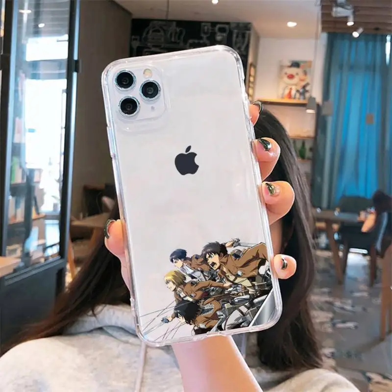 Attack on Titan Phone Case Transparent soft For iphone 5 6 7 8 11 12 s c se plus mini x xs xr pro max cover shell funda 
Attack on Titan Phone Case Transparent soft For iphone 5 6 7 8 11 12 s c se plus mini x xs xr pro max cover shell funda