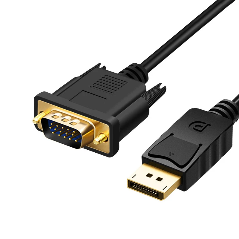 1080P HD 1.8m DP to VGA Cable / DP to DVI Cable Displayport to VGA/DVI Cord for PC Computer Desktop/Laptop TV Monitor Projector
1080P HD 1.8m DP to VGA Cable / DP to DVI Cable Displayport to VGA/DVI Cord for PC Computer Desktop/Laptop TV Monitor Projector