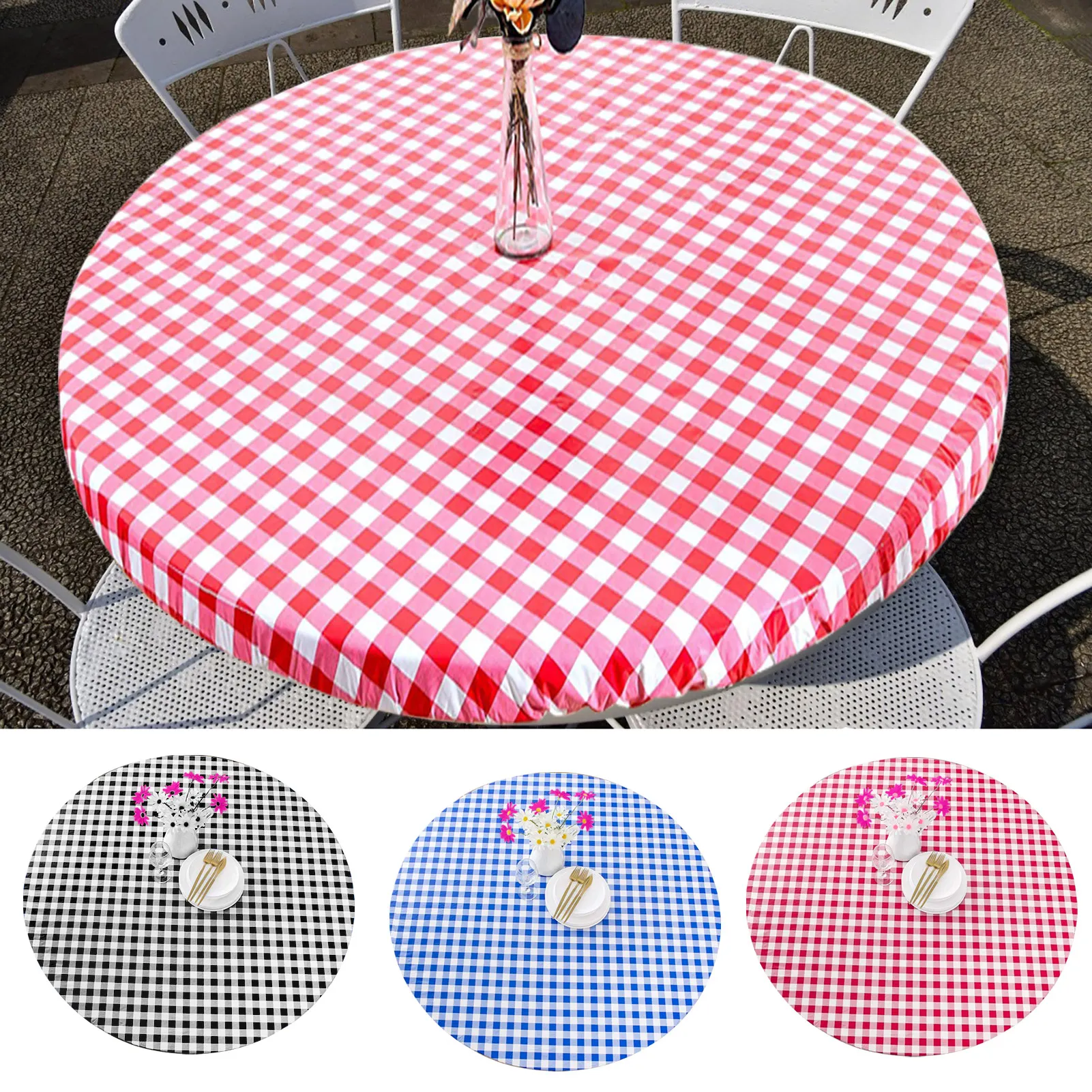 Plaid Table Cloth PVC Oil-proof Round Elastic Dining Table Waterproof Cushion Protector Tablecloth For Wedding Party Home Decor
Plaid Table Cloth PVC Oil-proof Round Elastic Dining Table Waterproof Cushion Protector Tablecloth For Wedding Party Home Decor