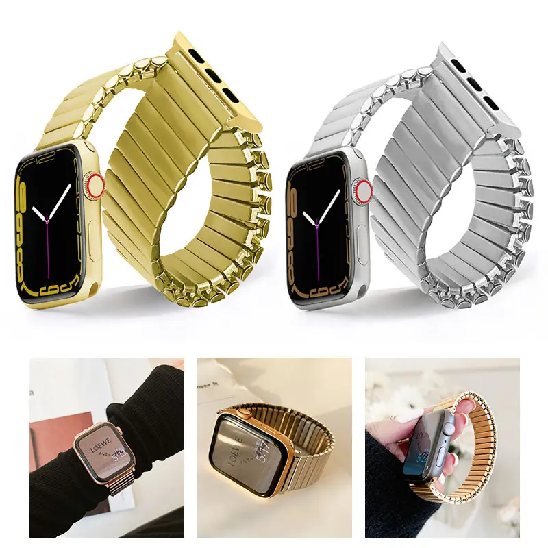 Ремешок Эластичный из нержавеющей стали для Iwatch 38 мм 40 мм 44 мм 41 45 42 мм
Ремешок Эластичный из нержавеющей стали для Iwatch 38 мм 40 мм 44 мм 41 45 42 мм