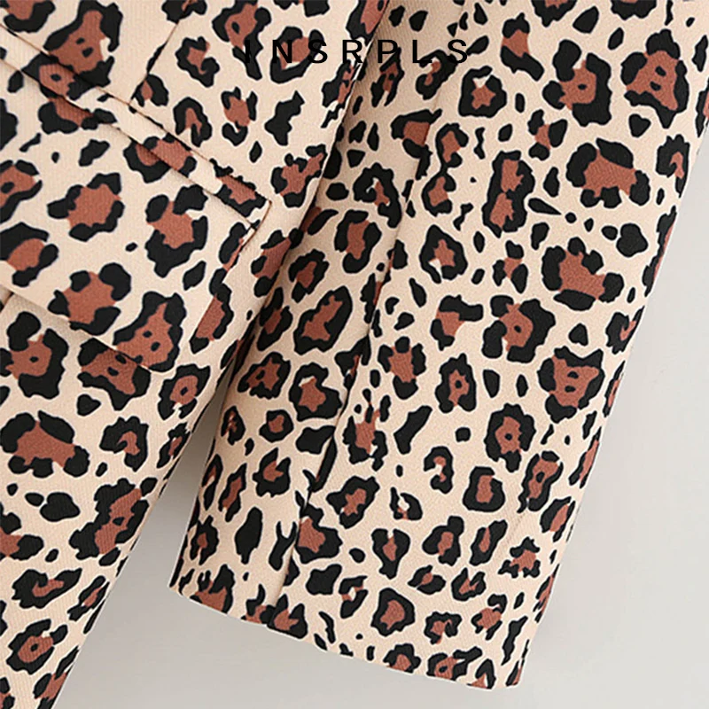 INSRPLS Women Fashion Leopard Print Patchwork Blazer Coat Vintage Long Sleeve Pockets Female Outerwear Chic Tops
INSRPLS Women Fashion Leopard Print Patchwork Blazer Coat Vintage Long Sleeve Pockets Female Outerwear Chic Tops