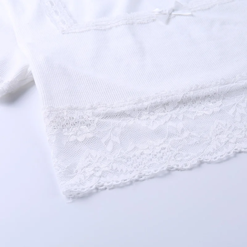 WannaThis Short Sleeve Slash Neck Crop Tops Women Patchwork Hem Laceup Slim Elastic Sexy Summer Vacation Cropped Top Solid White 
WannaThis Short Sleeve Slash Neck Crop Tops Women Patchwork Hem Laceup Slim Elastic Sexy Summer Vacation Cropped Top Solid White