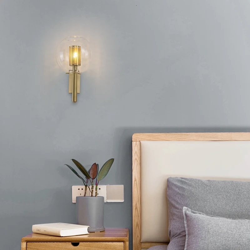 Designer Wall Lamp Northern Europe Modern Concise Bedroom Bedside Model Between Hotel Villa Full Copper Wall Lamp vanity light
Designer Wall Lamp Northern Europe Modern Concise Bedroom Bedside Model Between Hotel Villa Full Copper Wall Lamp vanity light