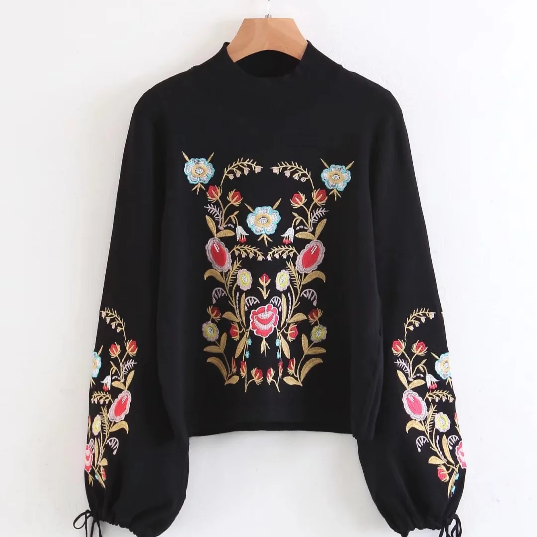 Chinese Embroidery Floral Pullover Sweater O-Neck Long Sleeve Fall Winter Loose Pullover Spring 2021 Women Clothing
Chinese Embroidery Floral Pullover Sweater O-Neck Long Sleeve Fall Winter Loose Pullover Spring 2021 Women Clothing