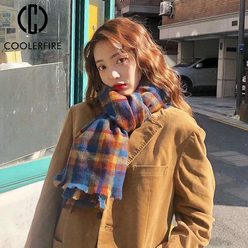 Scarf Women Winter Keep Warm Outdoor Comfortable Plaid Cashmere Thick Long Casual Korean Version Retro Student Scarves AD2160
Scarf Women Winter Keep Warm Outdoor Comfortable Plaid Cashmere Thick Long Casual Korean Version Retro Student Scarves AD2160
