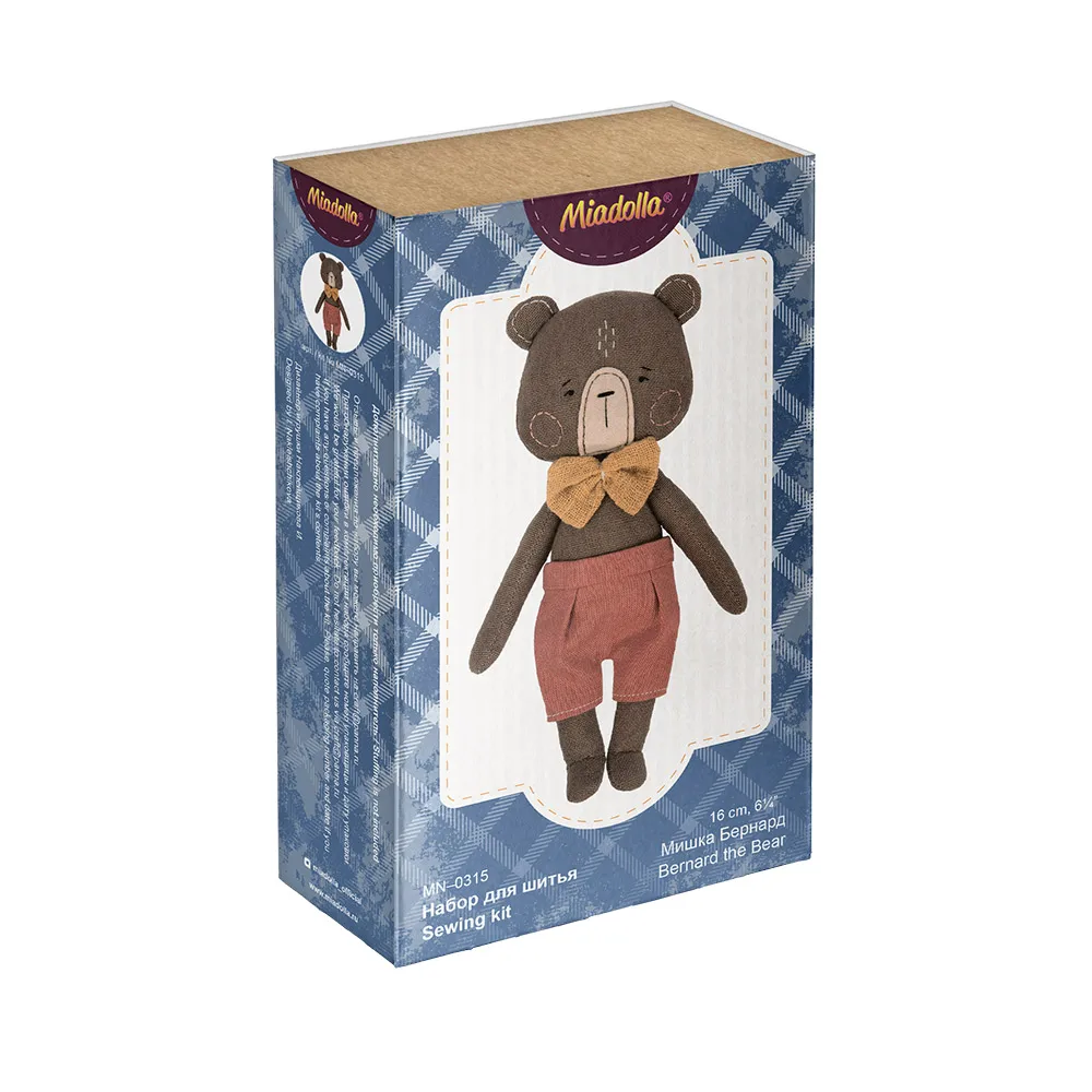Набор для изготовления игрушки Miadolla Мишка Бернард (MN-0315) | Дом и сад