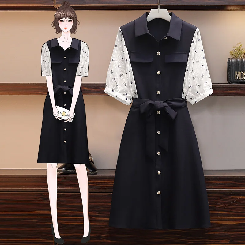 4XL Plus Size Women Elegant Office Dress Summer 2021 Fashion Print Batwing Sleeve Patchwork Single-breasted Ladies Shirt Dresses
4XL Plus Size Women Elegant Office Dress Summer 2021 Fashion Print Batwing Sleeve Patchwork Single-breasted Ladies Shirt Dresses