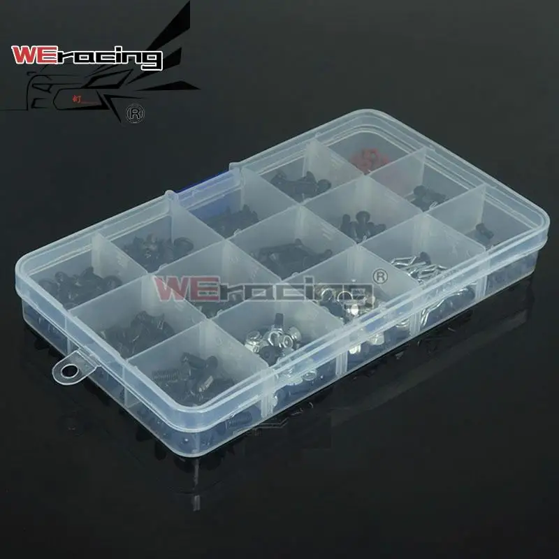 HSP 94123 94111 and other commonly used pieces of screw box package contains shell buckle nut m3 m4 Easy to wear screw set 02055
HSP 94123 94111 and other commonly used pieces of screw box package contains shell buckle nut m3 m4 Easy to wear screw set 02055