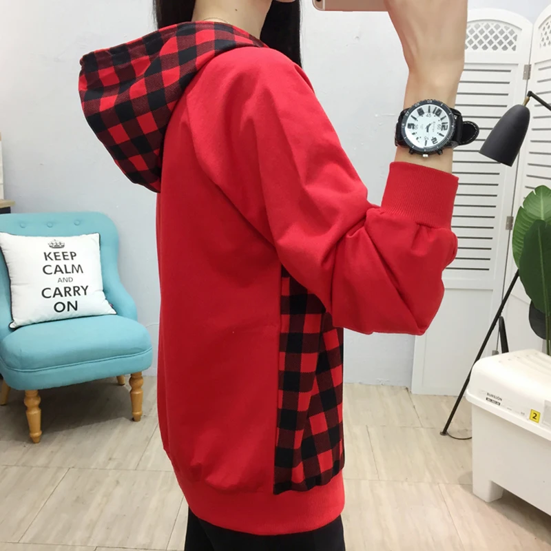 Sweat Femme Plus Size Plaid Hoodies Women Striped Letter Print 2021 Fall Winter Long Sleeve Sweatshirt Womens Clothing Pullovers
Sweat Femme Plus Size Plaid Hoodies Women Striped Letter Print 2021 Fall Winter Long Sleeve Sweatshirt Womens Clothing Pullovers