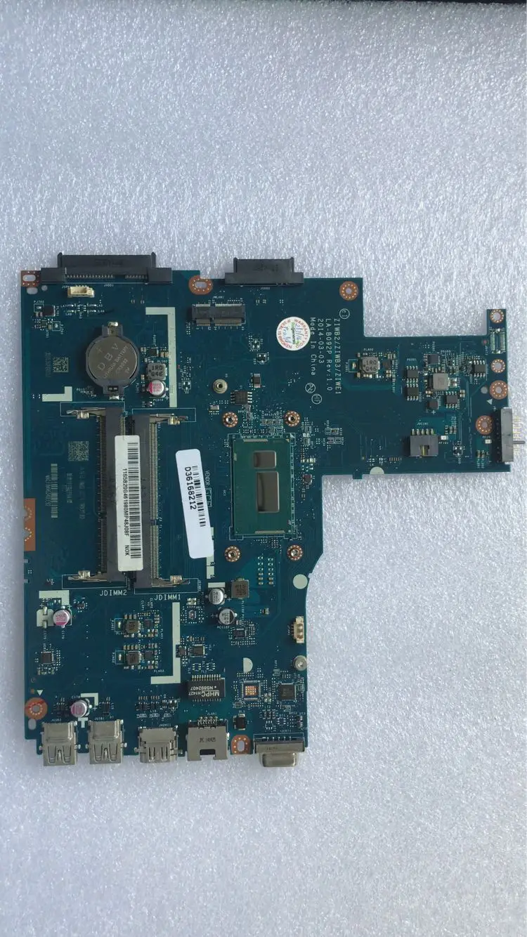KEFUZIWB2/ZIWB3/ZIWE1 LA-B092P For Lenovo B40-70 N40-70 B40-80 N40-80 Notebook Motherboard CPU I7 4500/4510U DDR3 100% Test
KEFUZIWB2/ZIWB3/ZIWE1 LA-B092P For Lenovo B40-70 N40-70 B40-80 N40-80 Notebook Motherboard CPU I7 4500/4510U DDR3 100% Test