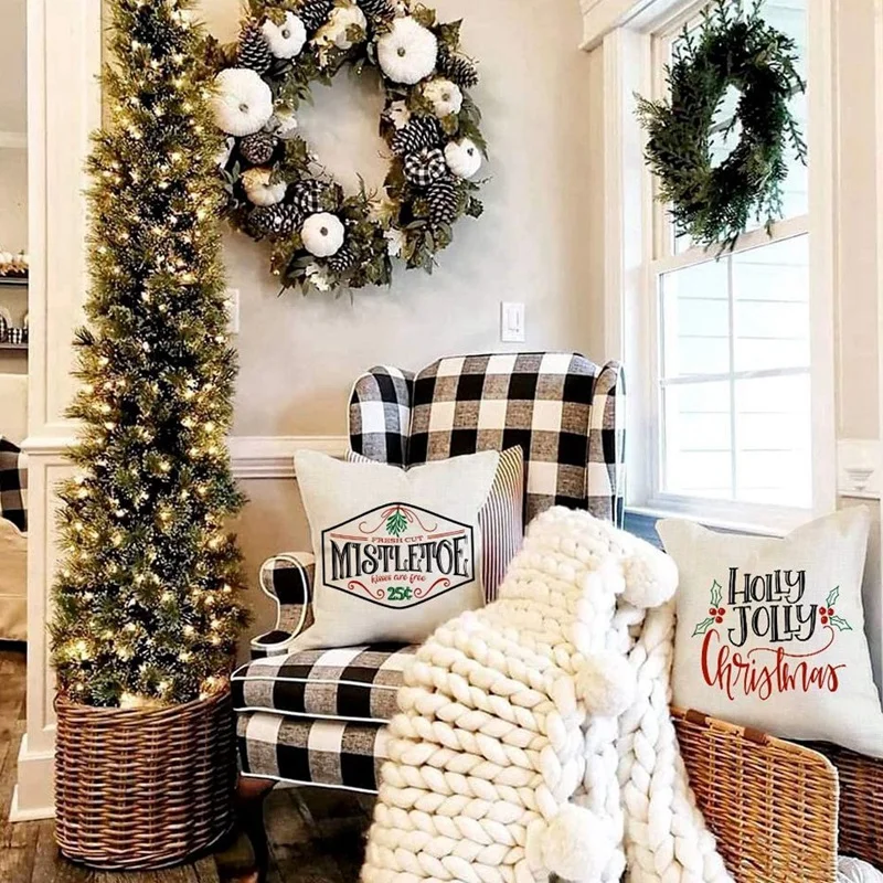 Christmas Pillow Covers,Throw Pillows Farmhouse Christmas Decor for Home, Xmas Decorations Cushion Cases for Couch
Christmas Pillow Covers,Throw Pillows Farmhouse Christmas Decor for Home, Xmas Decorations Cushion Cases for Couch