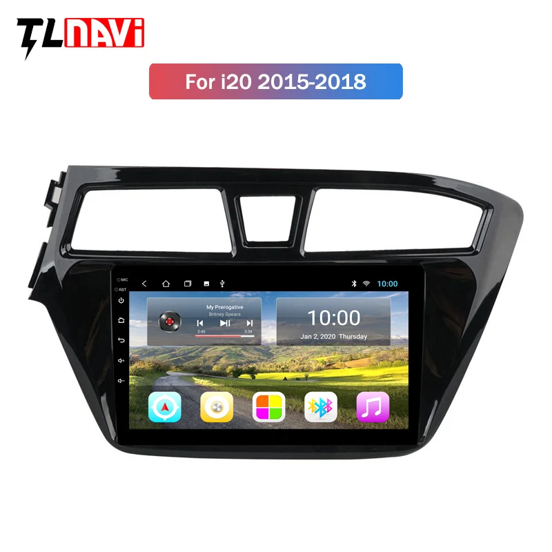 Автомагнитола 2 Гб ОЗУ Android 10 мультимедийный плеер для HYUNDAI I20 LHD 2014 2015 9 дюймов