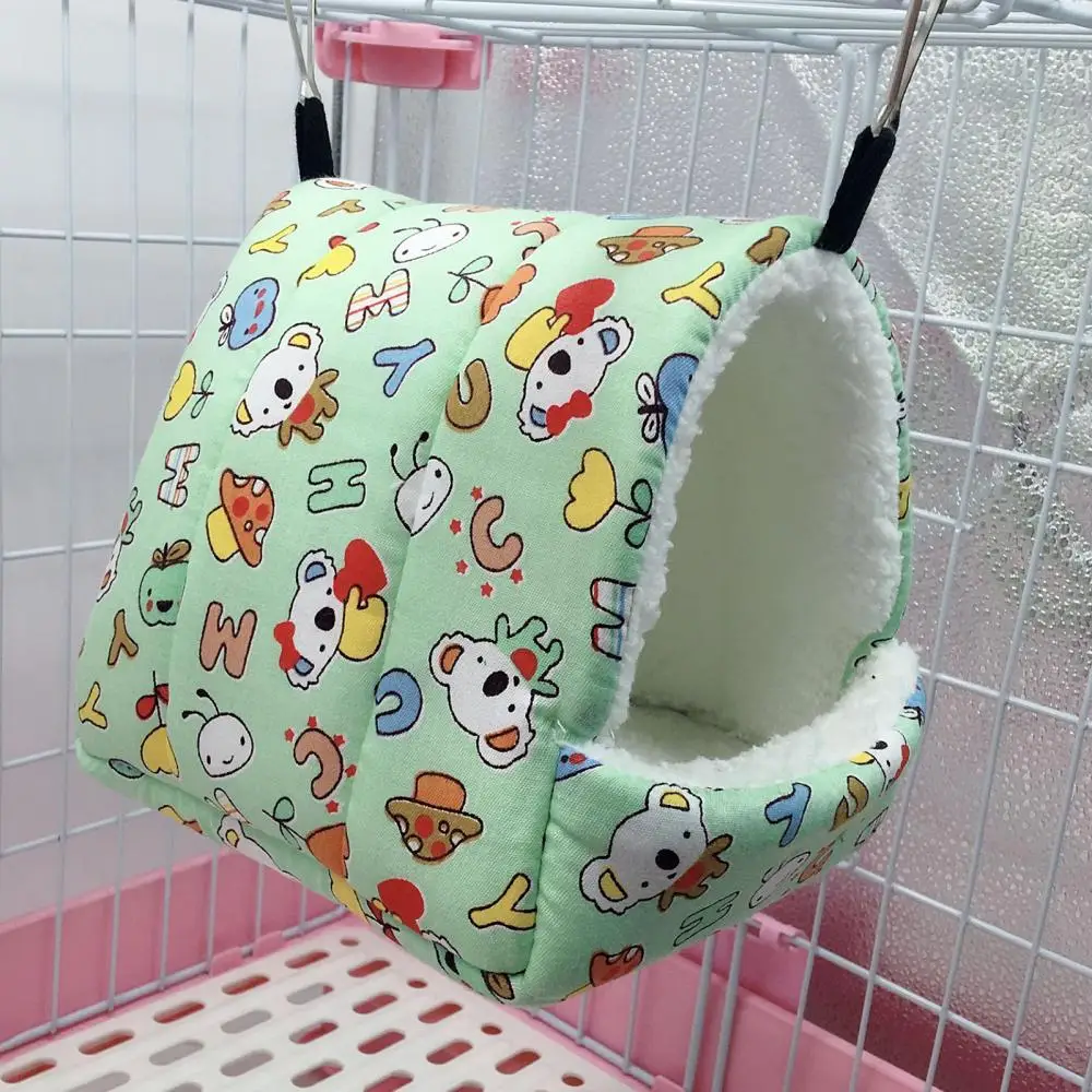 Pet Squirrel Hamster Plush Warm Hammock Hanging Bed Winter Tent Sleeping Nest Comfortable Cotton Bunny Resting | Дом и сад