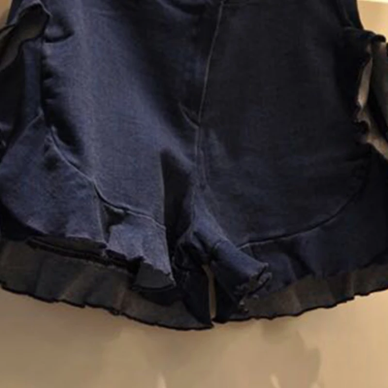 2021 Summer New High Waisted Shorts Korean Ruffle Patchwork Women Bottoms Korean Causal Wide Leg Short Feminimos 
2021 Summer New High Waisted Shorts Korean Ruffle Patchwork Women Bottoms Korean Causal Wide Leg Short Feminimos