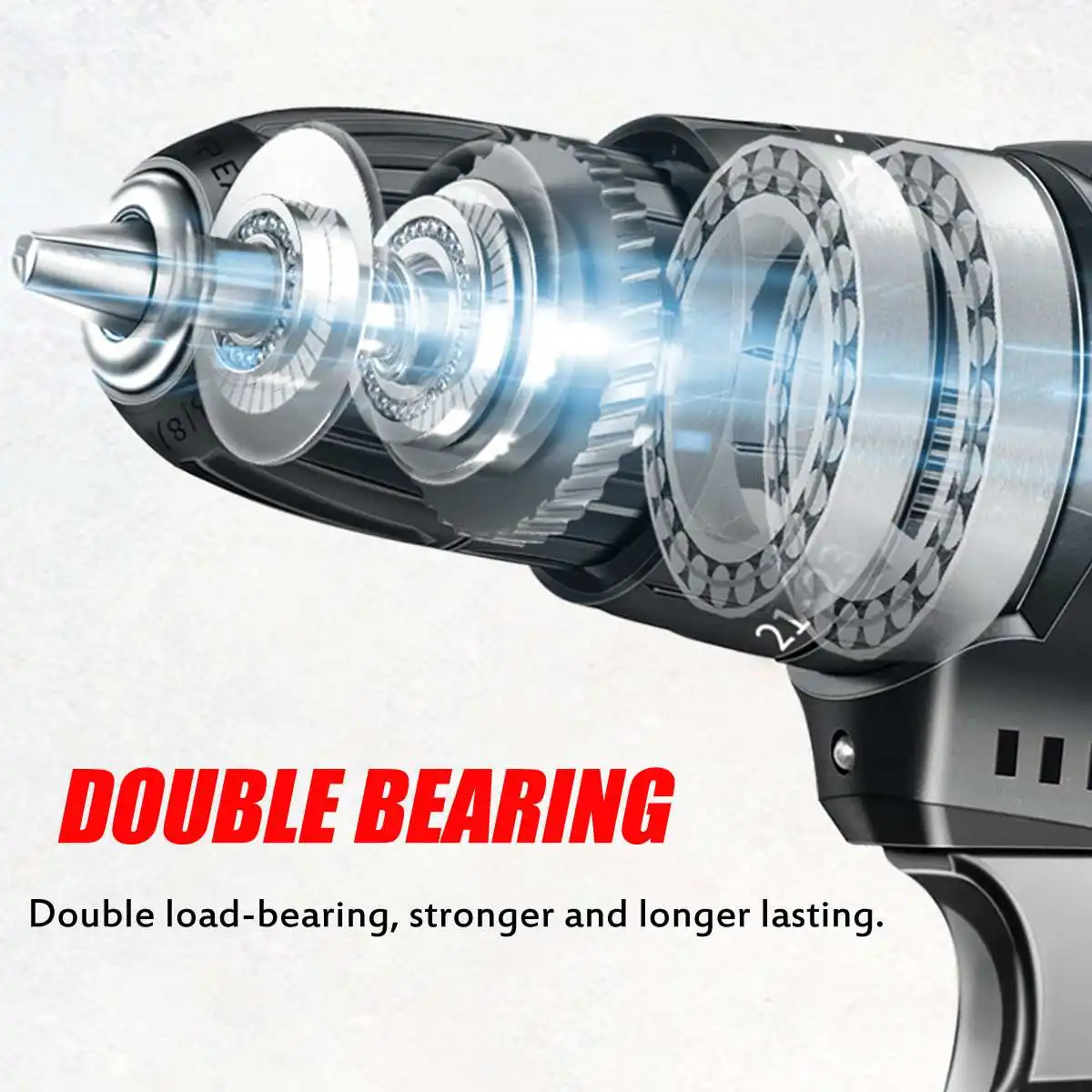 3 in 1 Electric Cordless Impact Drill 13mm 2 Speed Rechargeable Electric Screwdriver Drill for 18V Makita Battery Power Tool
3 in 1 Electric Cordless Impact Drill 13mm 2 Speed Rechargeable Electric Screwdriver Drill for 18V Makita Battery Power Tool