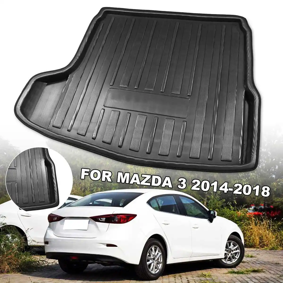 Car Rear Trunk Liner Cargo Boot Mat Floor Tray Carpet Mud Kick PadGuard Protector for Mazda 3 Mazda3 2014 2015 2016 2017 2018
Car Rear Trunk Liner Cargo Boot Mat Floor Tray Carpet Mud Kick PadGuard Protector for Mazda 3 Mazda3 2014 2015 2016 2017 2018