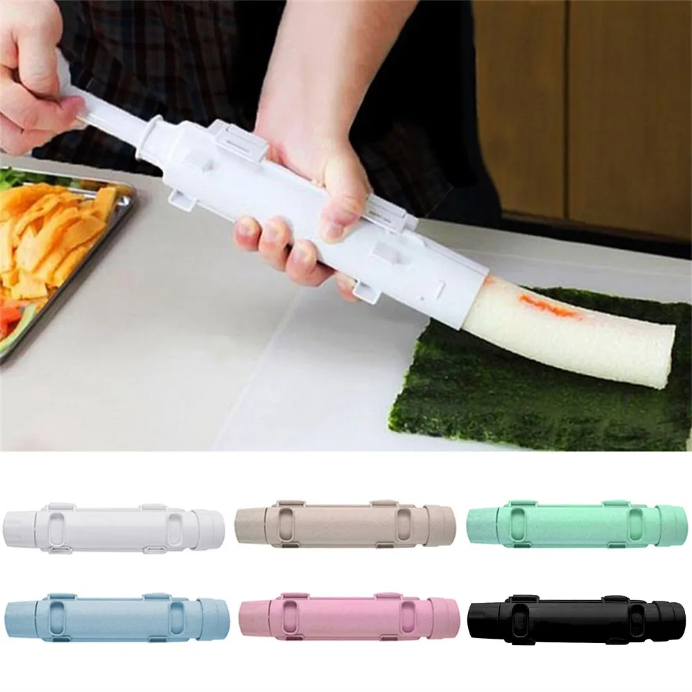 Quick Sushi Maker Roller Rice Mold Bazooka Mold Vegetable Meat Rolling Tool Sushi DIY Making Machine Kitchen Gadgets Accessories
Quick Sushi Maker Roller Rice Mold Bazooka Mold Vegetable Meat Rolling Tool Sushi DIY Making Machine Kitchen Gadgets Accessories