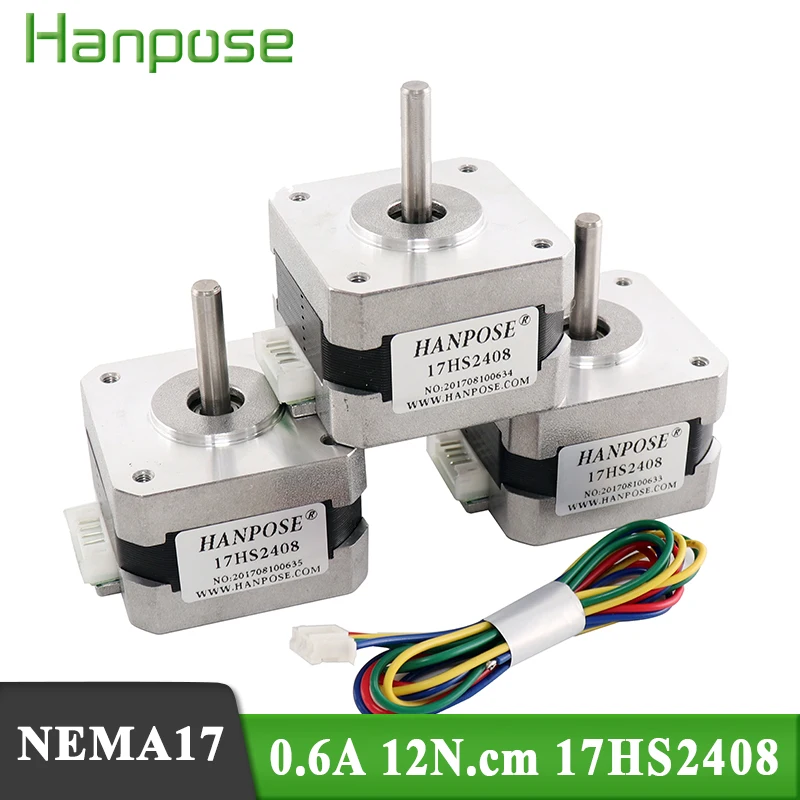 3PCS Free shipping 17HS2408 Nema17 Stepper Motor 42 motor 42BYGH 12N.CM 0.6A 4-lead for CNC milling machineand 3D printer
3PCS Free shipping 17HS2408 Nema17 Stepper Motor 42 motor 42BYGH 12N.CM 0.6A 4-lead for CNC milling machineand 3D printer