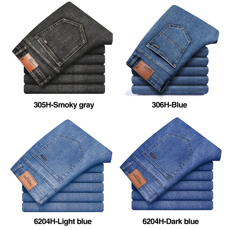 2021 New Men's Jeans High Waist Business Classic Style Fashion Denim Light-colored Trousers Straight Jean Male Brand Pants
2021 New Men's Jeans High Waist Business Classic Style Fashion Denim Light-colored Trousers Straight Jean Male Brand Pants