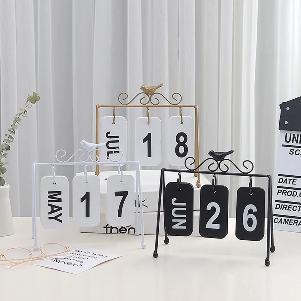 Birdie Page Turning Calendar Creative Iron Frame Calendar for Home Office (White) 
Birdie Page Turning Calendar Creative Iron Frame Calendar for Home Office (White)