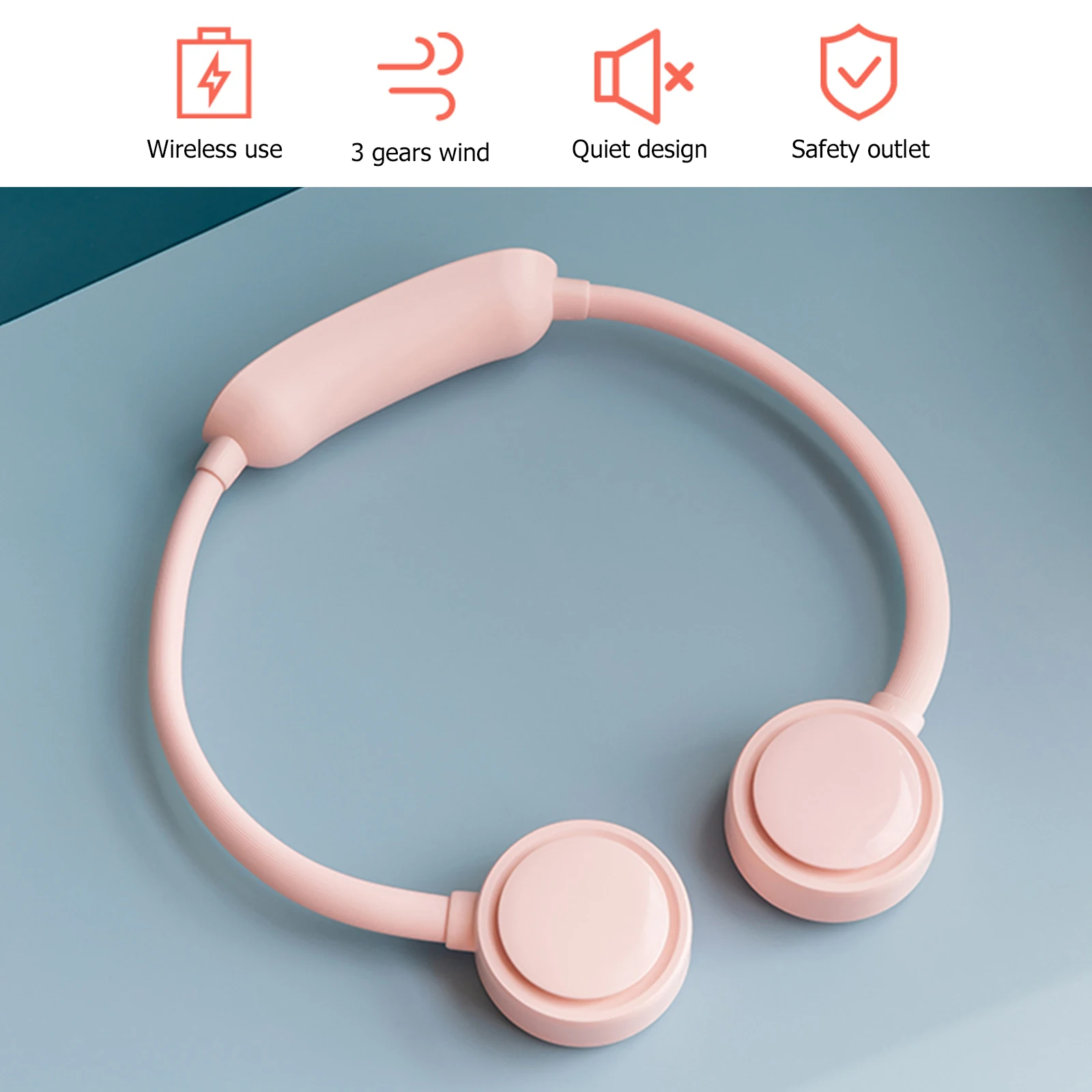 Portable Leafless Hanging Neck Fan Large-capacity Battery Hanging Neckband Fan Leafless Hanging Sports Fans
Portable Leafless Hanging Neck Fan Large-capacity Battery Hanging Neckband Fan Leafless Hanging Sports Fans