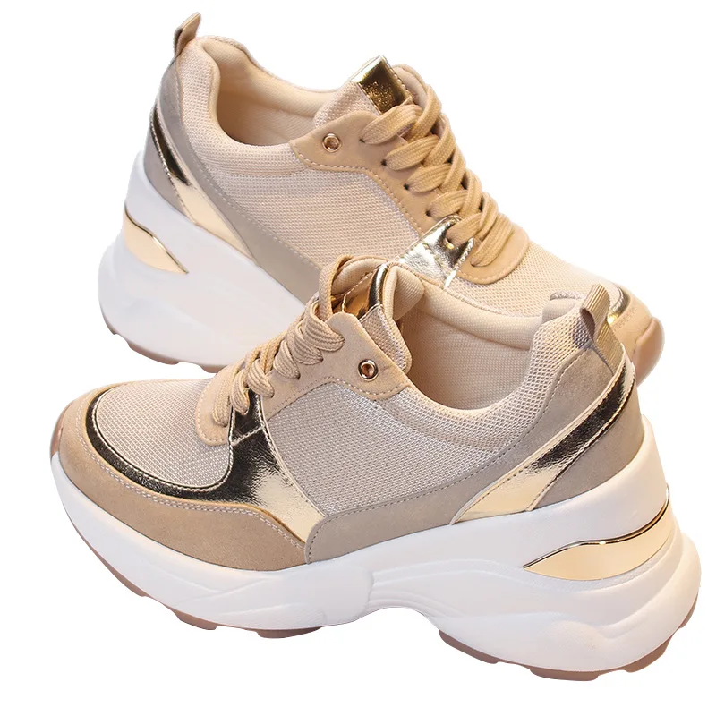 Brand Design Women Platform Sneakers 8cm Hiden Increasing Walking Shoes Comfortable Wedges Tennis High Quality Lady Shoes Big 41
Brand Design Women Platform Sneakers 8cm Hiden Increasing Walking Shoes Comfortable Wedges Tennis High Quality Lady Shoes Big 41