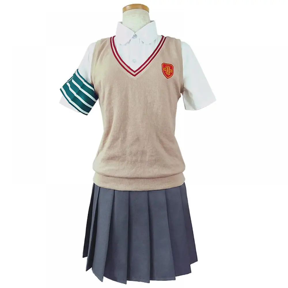 Misaka Mikoto Shirai Kuroko Costume Hsiu Toaru Kagaku No Railgun Cosplay Girl's School Uniform Send Hair Accessories Armband
Misaka Mikoto Shirai Kuroko Costume Hsiu Toaru Kagaku No Railgun Cosplay Girl's School Uniform Send Hair Accessories Armband