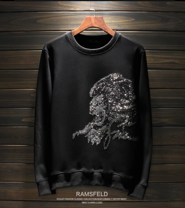 Свитшот мужской, модные худи, повседневный брендовый пуловер, приталенный силуэт, Свитшот 
Свитшот мужской, модные худи, повседневный брендовый пуловер, приталенный силуэт, Свитшот