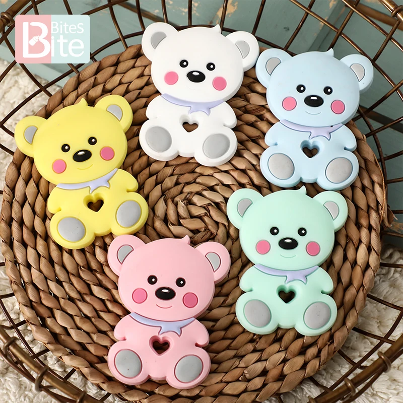 1pc Baby Teether Silicone Rodent Bear Pacifier Chain Pendant Food Grade Perle Silicone Beads Children'S Goods Newborn Nurse Gift
1pc Baby Teether Silicone Rodent Bear Pacifier Chain Pendant Food Grade Perle Silicone Beads Children'S Goods Newborn Nurse Gift