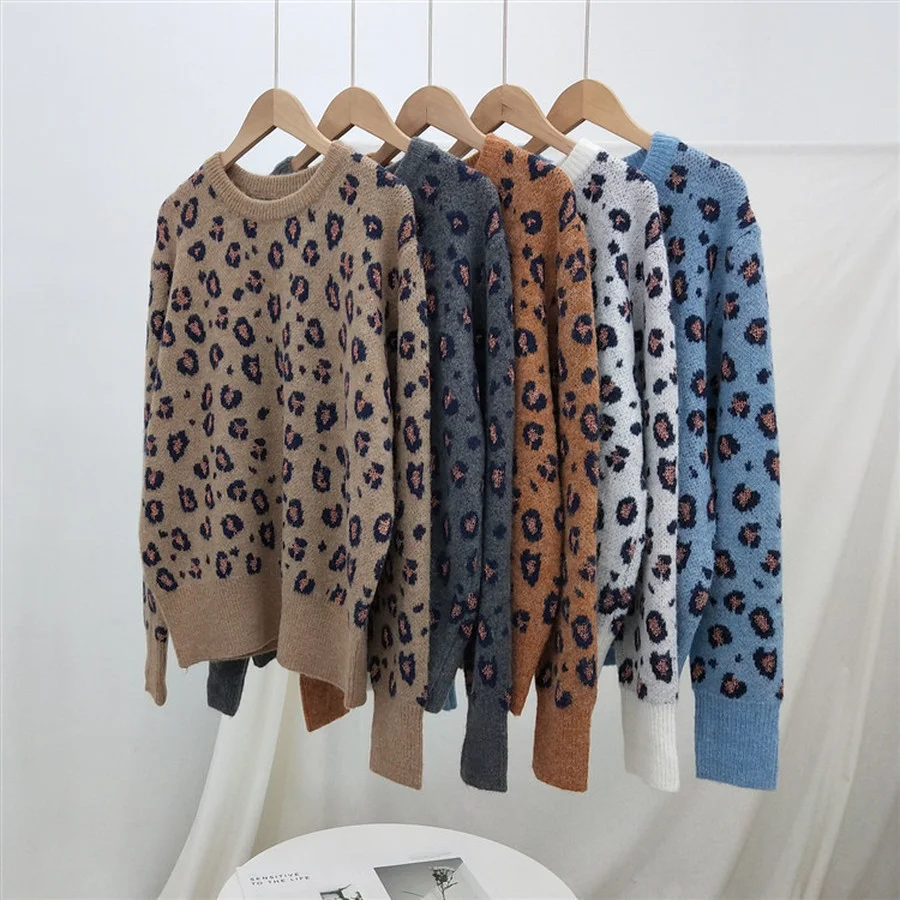 SHEYIJUN Leopard Sweater Women Thick Warm Pullovers Autumn Winter Female Jumper Knitwear Top
SHEYIJUN Leopard Sweater Women Thick Warm Pullovers Autumn Winter Female Jumper Knitwear Top