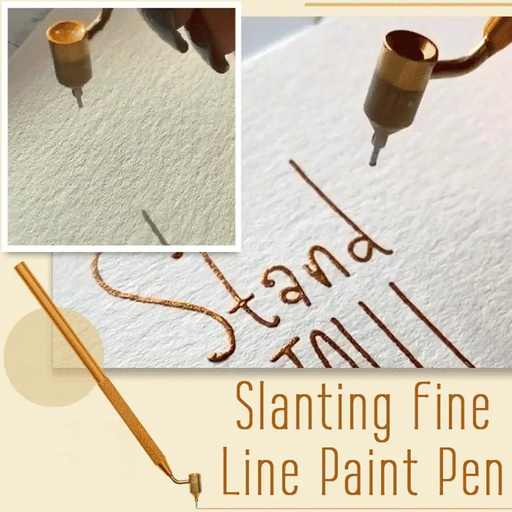 Slanting Fine Line Paint Pen Liquid Writing Applicator Precision Paintbrush Scratch Paint Pen Repair Pen For Drawing Cuttings
Slanting Fine Line Paint Pen Liquid Writing Applicator Precision Paintbrush Scratch Paint Pen Repair Pen For Drawing Cuttings
