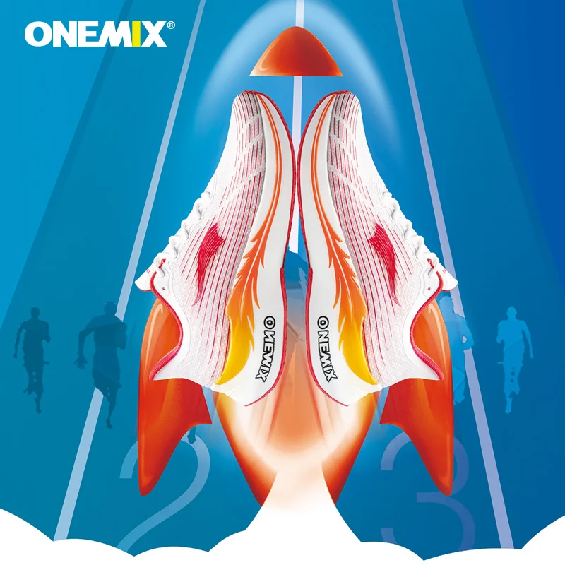 ONEMIX Men Running Shoes Light Marathon Breathable Sport Women Sneakers Lace Up Mesh Athletic Shoes soft Carbon Fibre Plate
ONEMIX Men Running Shoes Light Marathon Breathable Sport Women Sneakers Lace Up Mesh Athletic Shoes soft Carbon Fibre Plate