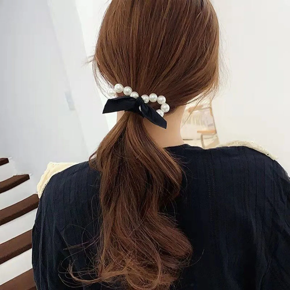 Korea Pearls Beaded Hair Scrunchies Ponytail Hair Tie Sweet Pearl Elastic Hair Bands Pearl Bow Hair Rope Hair Accessories
Korea Pearls Beaded Hair Scrunchies Ponytail Hair Tie Sweet Pearl Elastic Hair Bands Pearl Bow Hair Rope Hair Accessories