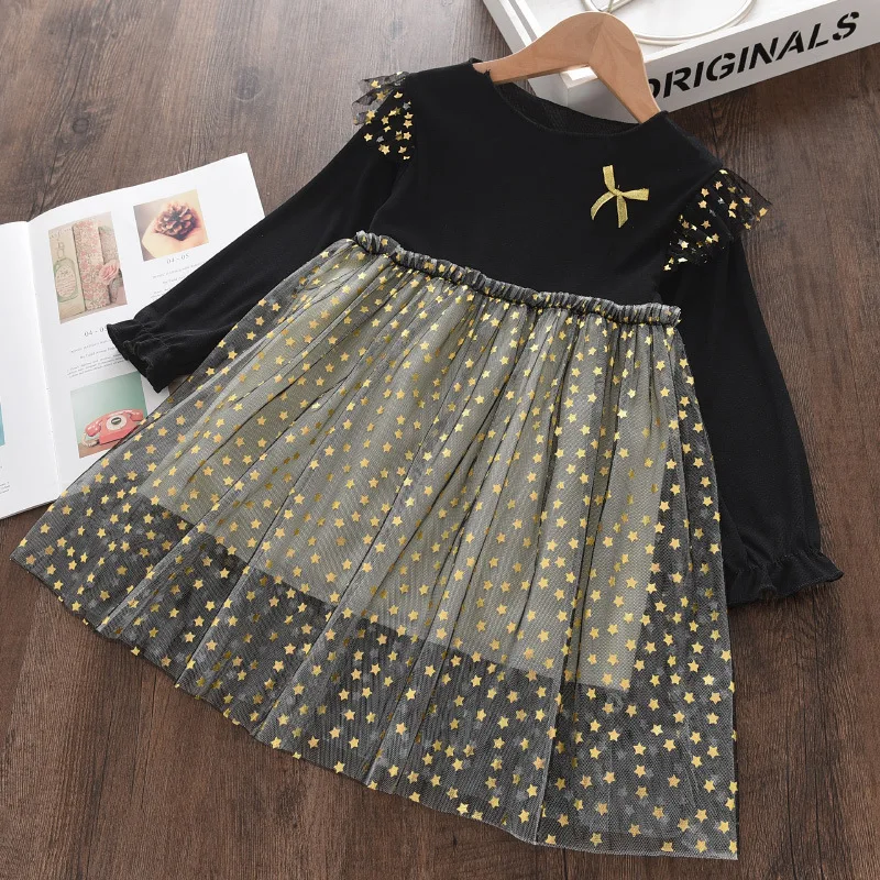 Girls Star Mesh Dress Kids Girl Long Sleeved Sequin Dress Baby Girl Princess Birthday Party Clothes Kids Clothes
Girls Star Mesh Dress Kids Girl Long Sleeved Sequin Dress Baby Girl Princess Birthday Party Clothes Kids Clothes