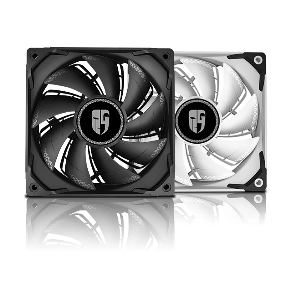

DEEPCOOL TF120S black/white 120MM Computer case CPU cooling fan 4PIN PWM CPU Liquid cooler Quiet Cooling Replace fan