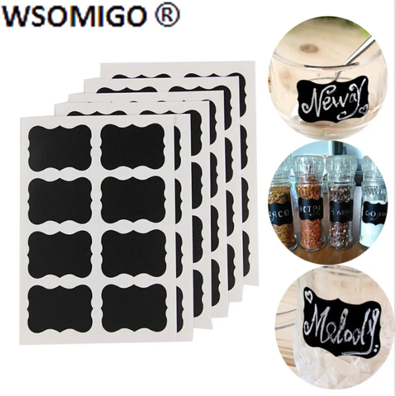 40Pcs/set Erasable Blackboard Sticker Craft Kitchen Jars Organizer Labels Chalkboard Chalk Board Sticker Kitchen Accessories-S
40Pcs/set Erasable Blackboard Sticker Craft Kitchen Jars Organizer Labels Chalkboard Chalk Board Sticker Kitchen Accessories-S