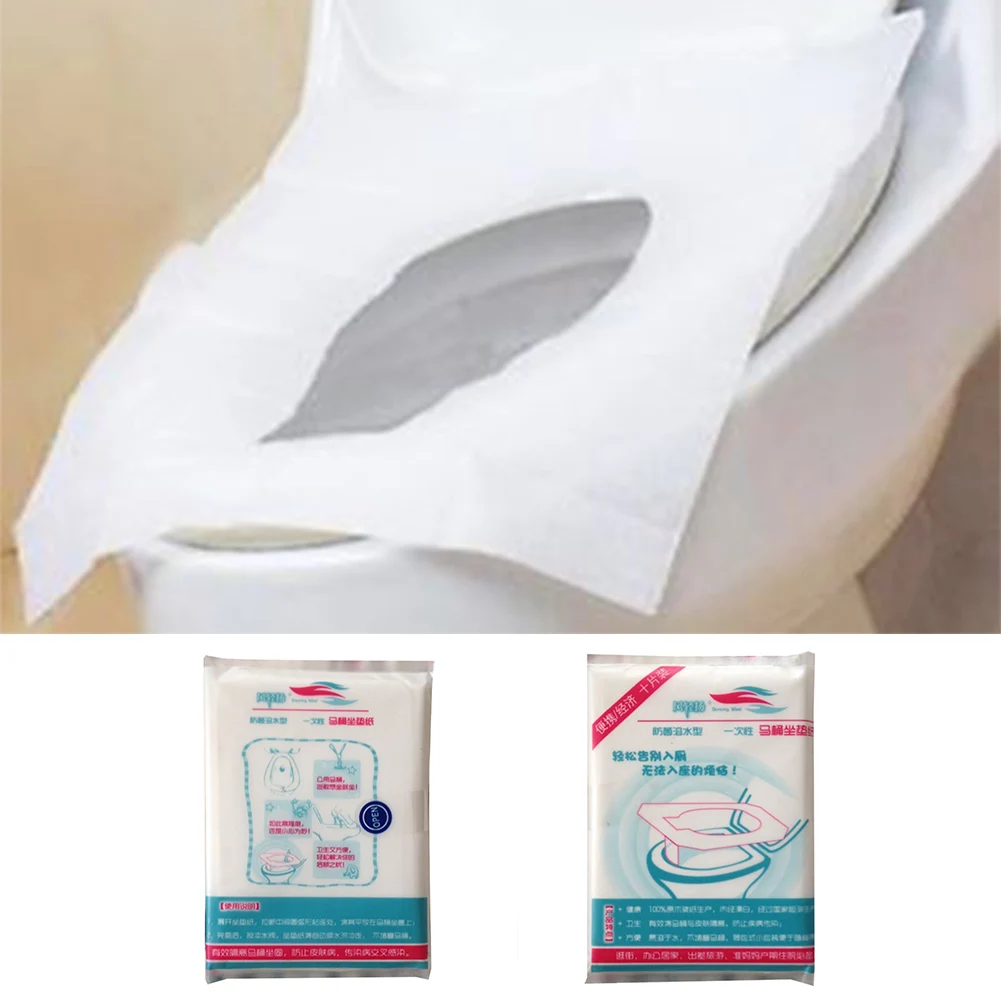 10pcs/lot Bathroom Supplies Set Disposable Paper Toilet Seat Cover Protector Camping Travel Hygienic Toilet Mat Pad Cushion
10pcs/lot Bathroom Supplies Set Disposable Paper Toilet Seat Cover Protector Camping Travel Hygienic Toilet Mat Pad Cushion