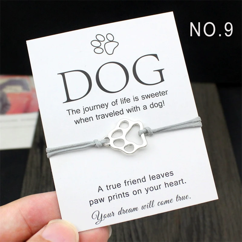 Fashion Female Cute Pets Bracelet Mini Dog Cat Paw Print Elastic Lover Bracelet Jewelry Gift With Card
Fashion Female Cute Pets Bracelet Mini Dog Cat Paw Print Elastic Lover Bracelet Jewelry Gift With Card