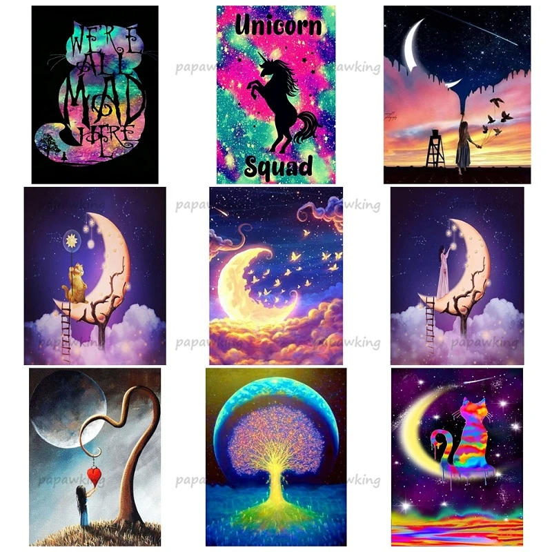 Diamond Painting Starry Sky Series Cat Moon Full Diamond Embroidery Cross Stitch Mosaic Rhinestone Handmade Home Decoration Gift
Diamond Painting Starry Sky Series Cat Moon Full Diamond Embroidery Cross Stitch Mosaic Rhinestone Handmade Home Decoration Gift