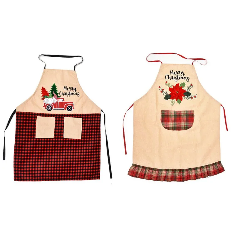 2020 New Christmas Linen Embroidered Apron Christmas Decorations Creative Christmas Flower Style Apron
2020 New Christmas Linen Embroidered Apron Christmas Decorations Creative Christmas Flower Style Apron