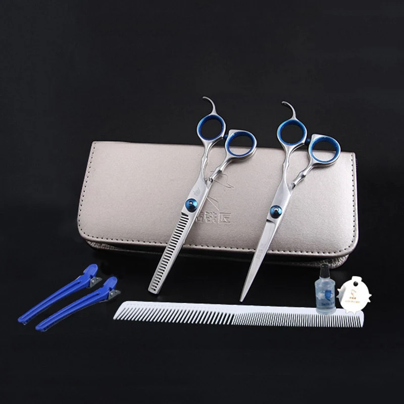 Professional Hair Cutting Scissors Set Thin Scissors Straight Scissors Hair Cutting Shears Set For Family Or Pet 6 inch QX20
Professional Hair Cutting Scissors Set Thin Scissors Straight Scissors Hair Cutting Shears Set For Family Or Pet 6 inch QX20
