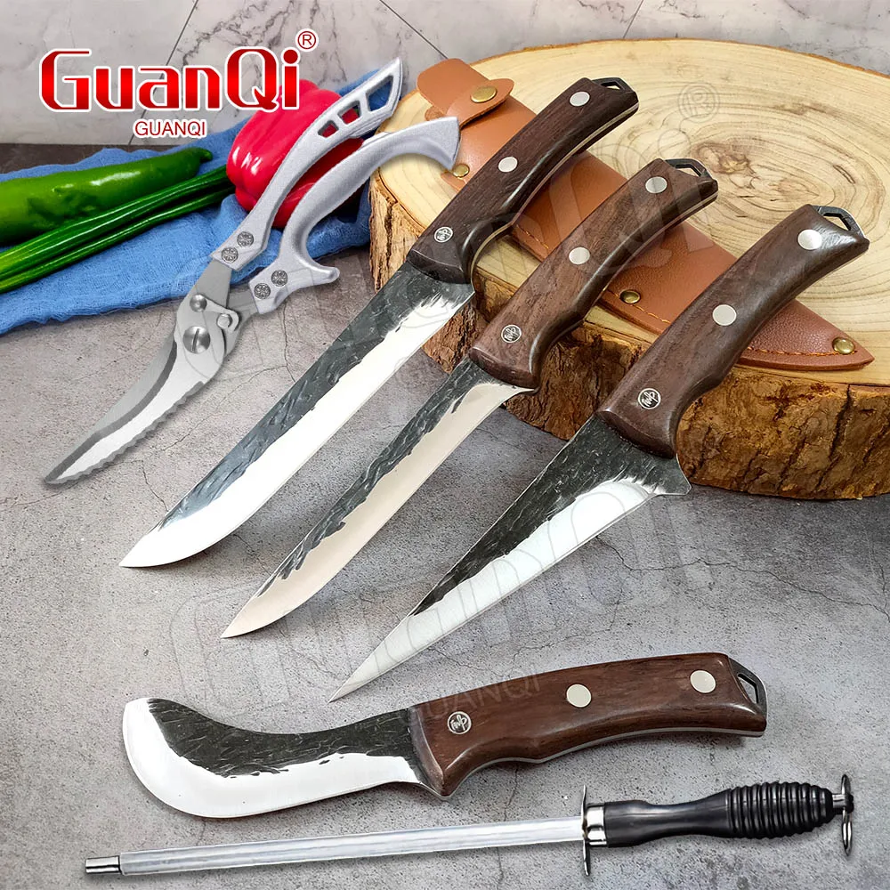 Forged Slaughter Boning Knife Stainless Steel Meat Cutting Knife Butcher Knife Handmade Slicing Cleaver Fish Knife Fillet Knife
Forged Slaughter Boning Knife Stainless Steel Meat Cutting Knife Butcher Knife Handmade Slicing Cleaver Fish Knife Fillet Knife