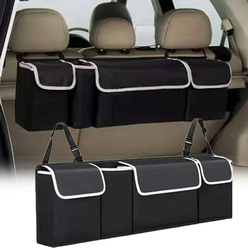 

Car Trunk Storage Bag Hanging Organizer High Capacity Durable Oxford Cloth Organizers Car Stowing Tidying Auto Accessories