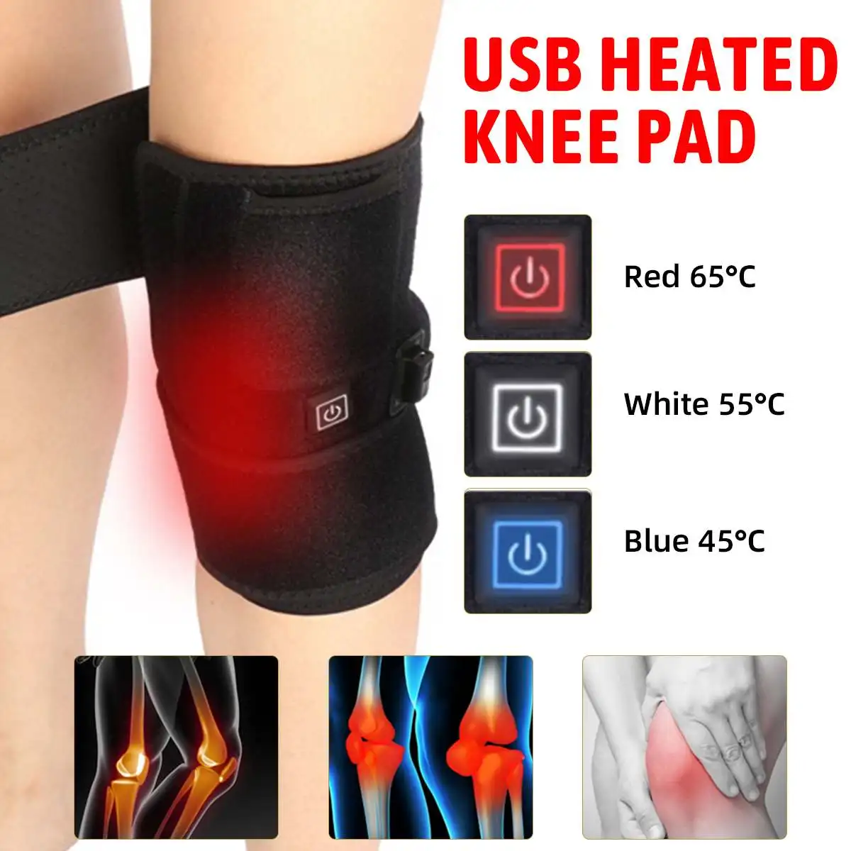 Electric Heating Knee Massager Far Infrared Joint Brace Support Vibrador Back Shoulder Massage Elbow Knee Treatment Massager
Electric Heating Knee Massager Far Infrared Joint Brace Support Vibrador Back Shoulder Massage Elbow Knee Treatment Massager