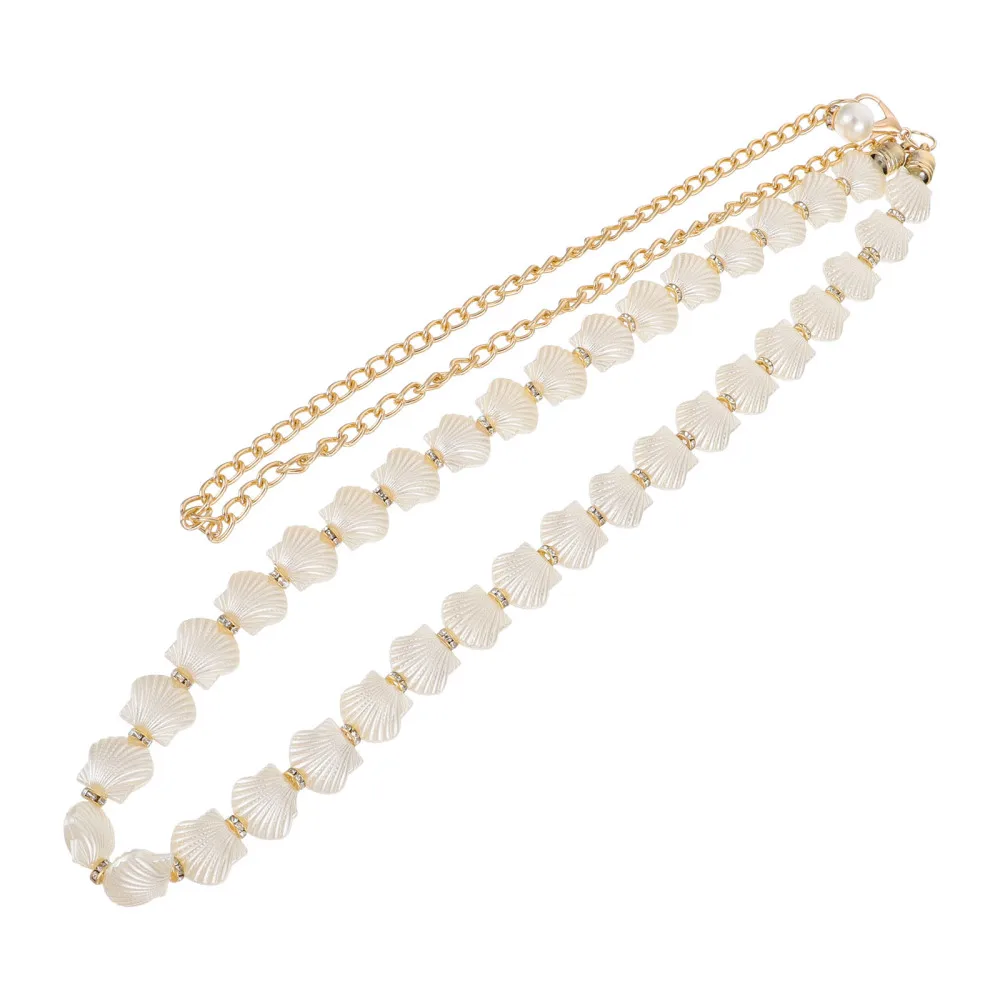 Elegant Lady Pearl Shell Waist Chain Chain Belt Dress Decor
Elegant Lady Pearl Shell Waist Chain Chain Belt Dress Decor