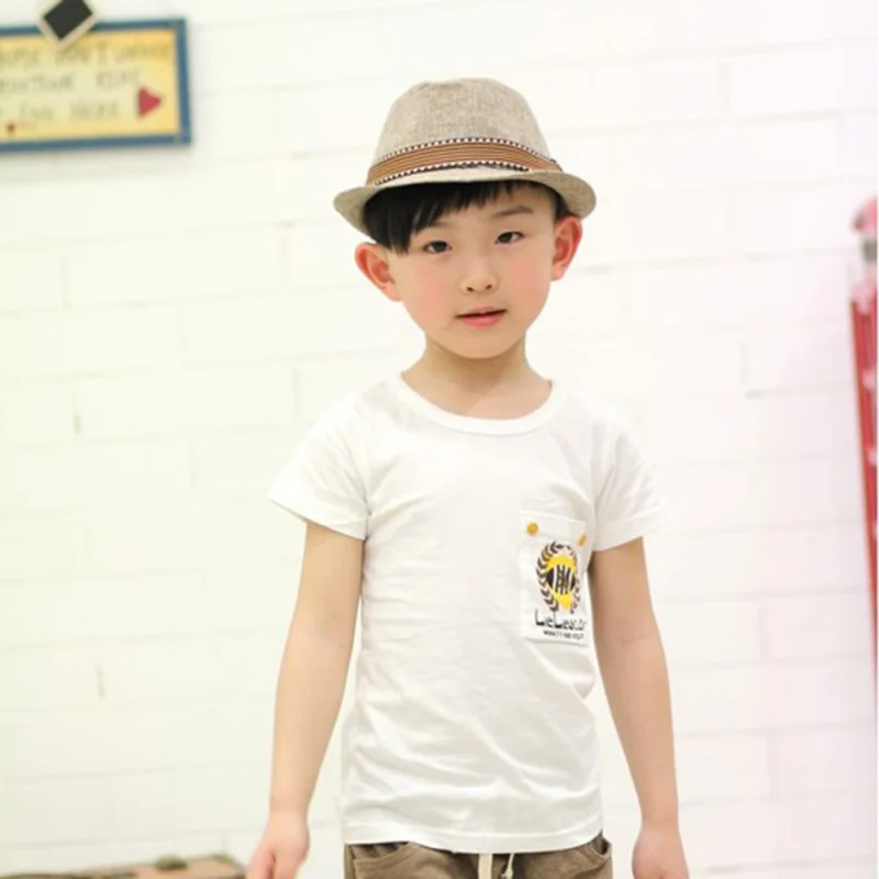 Детская шляпа детская джазовая соломенная Солнцезащитная в европейском