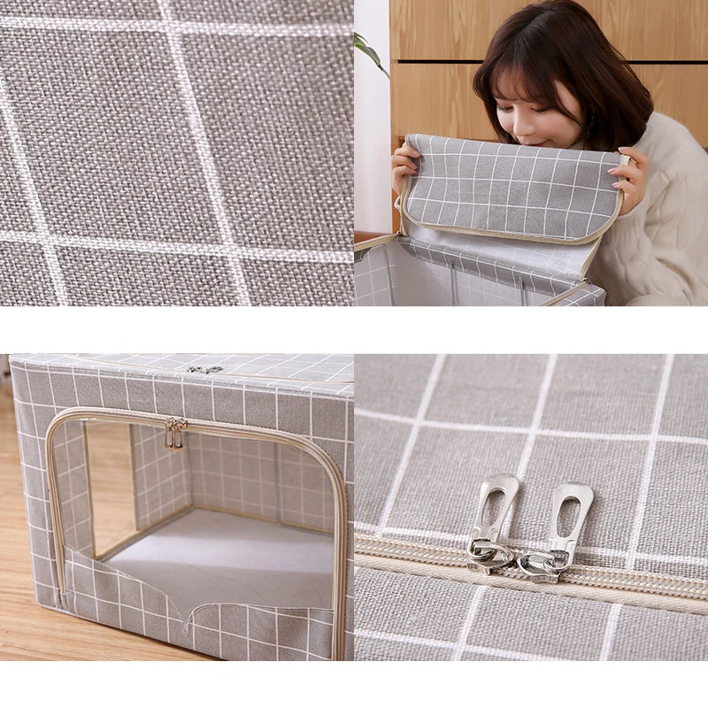 66L Clothes Quilt Pillow Storage Boxes Cabinet Organizers Wardrobe Closet Home Organization Dormitory Save Space Home Storage
66L Clothes Quilt Pillow Storage Boxes Cabinet Organizers Wardrobe Closet Home Organization Dormitory Save Space Home Storage