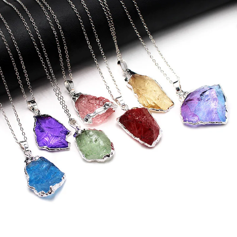 Natural Stone Pendant, Irregular Plated Gold Edge Healing Crystal Quartz Stone Pendant for Jewelry Making
Natural Stone Pendant, Irregular Plated Gold Edge Healing Crystal Quartz Stone Pendant for Jewelry Making