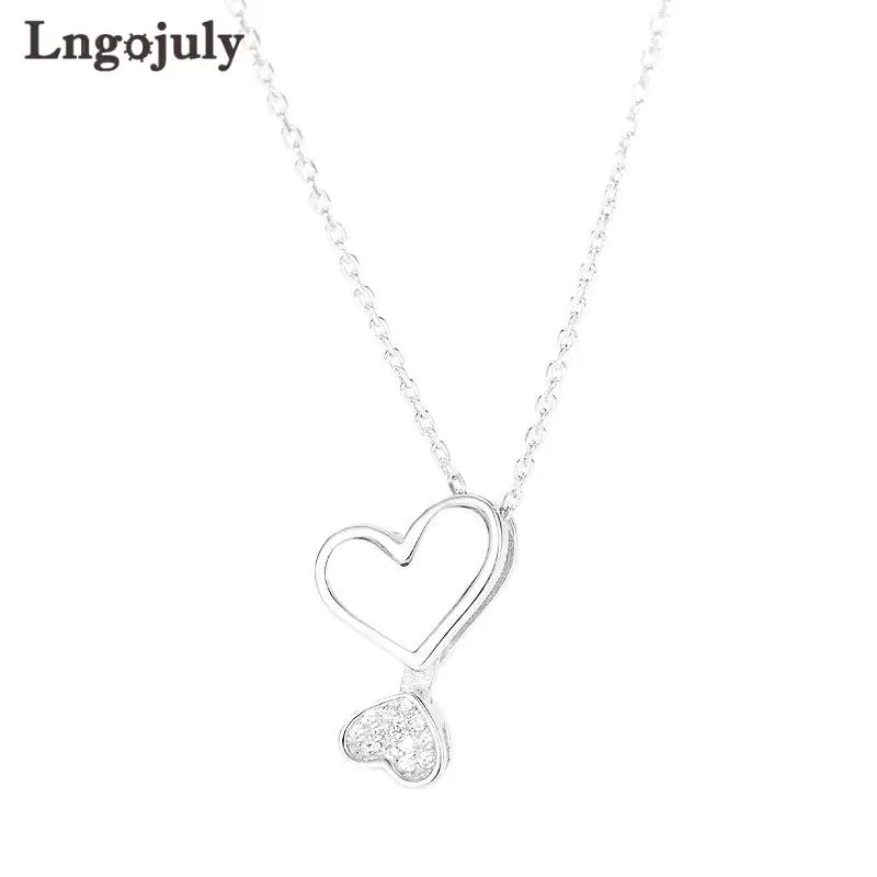 New Women Necklace 925 Sterling Silver Fine Jewelry Heart Pendant Necklaces For Women Bride Wedding Party Silver 925 Jewelry
New Women Necklace 925 Sterling Silver Fine Jewelry Heart Pendant Necklaces For Women Bride Wedding Party Silver 925 Jewelry